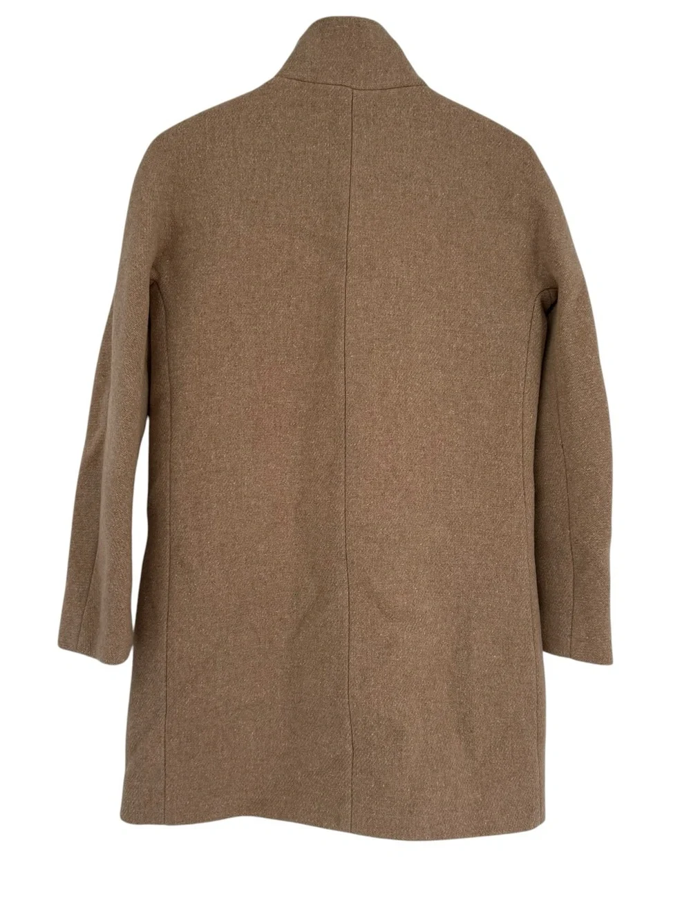 J. Crew Cocoon Coat Italian Stadium-Cloth Wool Blend Nello Gori Tan Size 2 - Picture 2 of 8
